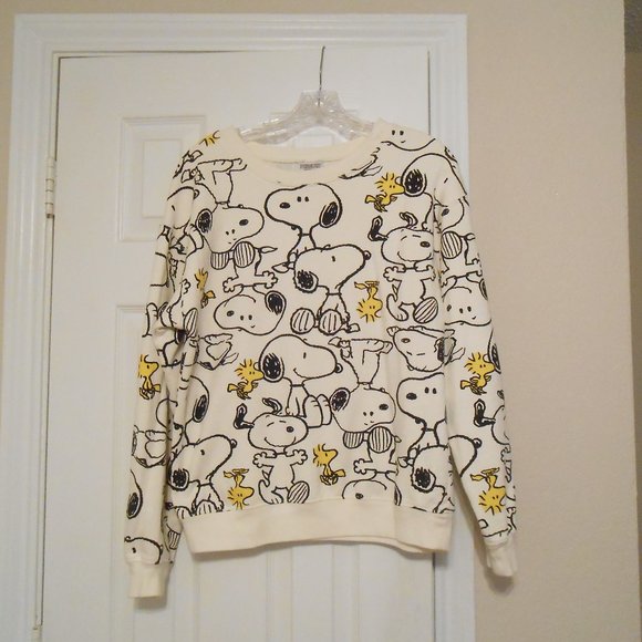 Peanuts Snoopy & Woodstock Sweatshirt (Bust 20-1/2") - Picture 1 of 5